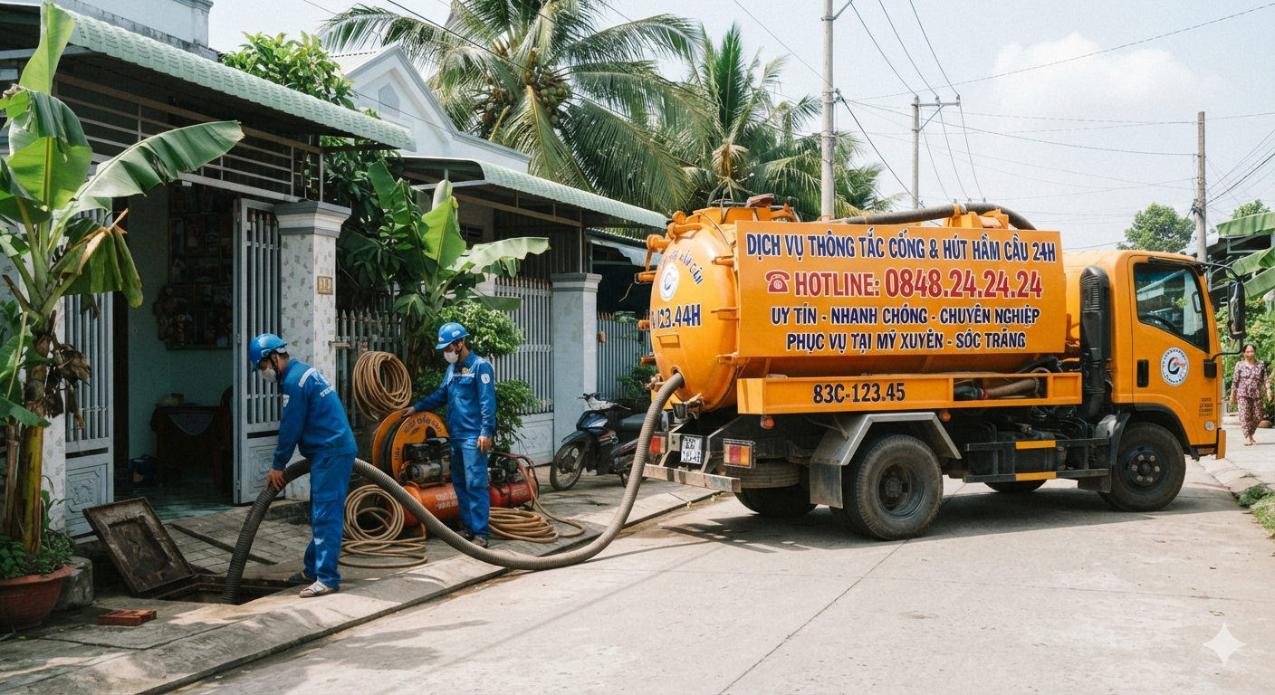 thông cống nghẹt mỹ xuyên 