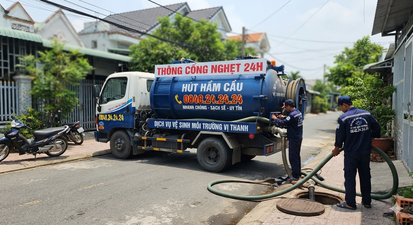 Hút hầm cầu Vị Thanh